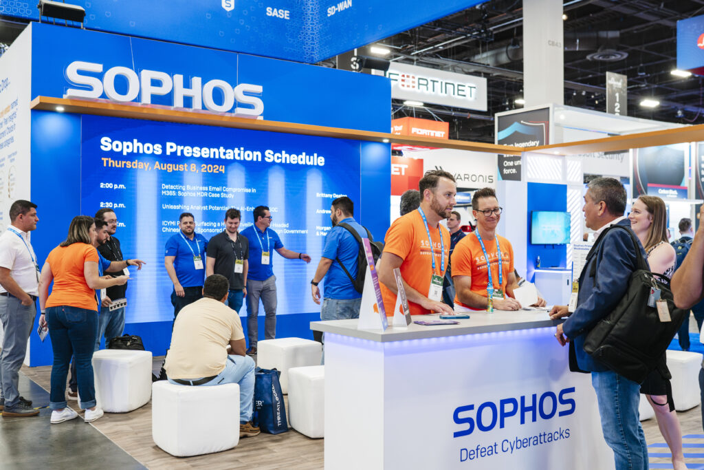 Expo booth client in Las Vegas at Black Hat